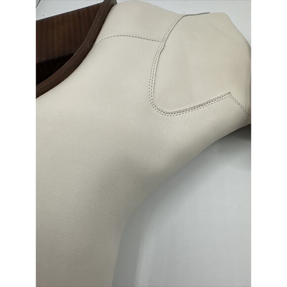 rag & bone NEW YORK Razor Leather Ankle antique white Boots 11 Western 19-01 - Picture 10 of 16